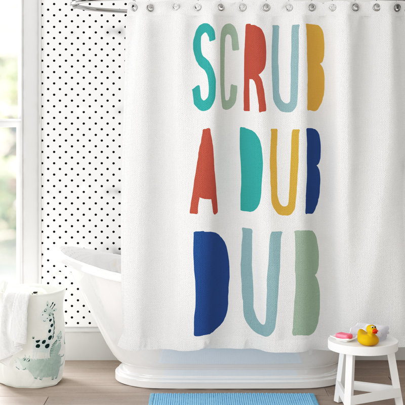 Isabelle & Max™ Eisa Scrub a Dub Single Shower Curtain & Reviews Wayfair
